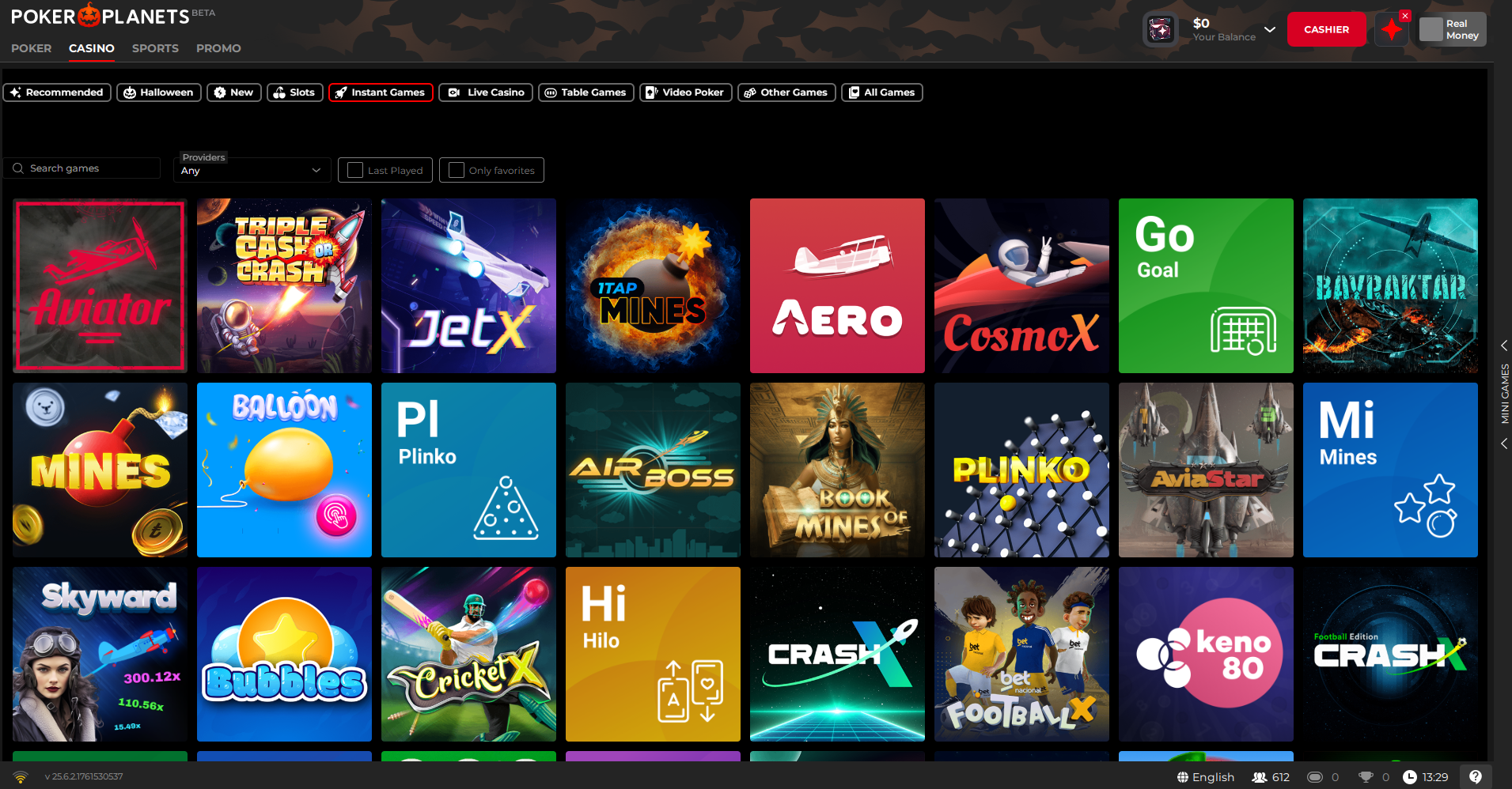 PokerPlanets Instant Games